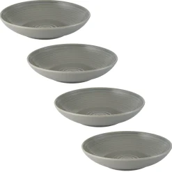 Bowls>Mason Cash William Mason Set Of 4 Grey Pasta Bowls